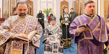 Rugăciune în a treia zi a Postului Mare la Paraclisul Mitropolitan, în prezența Mitropolitului Basarabiei