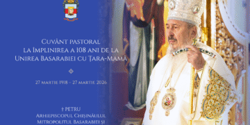 Mitropolitul Basarabiei: Cuvânt pastoral la împlinirea a 108 ani de la Unirea Basarabiei cu Țara-Mamă