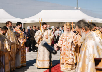 O nouă ctitorie românească pentru comunitatea din Cornești, a fost târnosită de Mitropolitul Basarabiei în prezența a numeroși clerici și credincioși