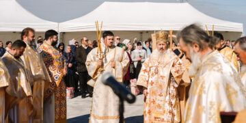 O nouă ctitorie românească pentru comunitatea din Cornești, a fost târnosită de Mitropolitul Basarabiei în prezența a numeroși clerici și credincioși