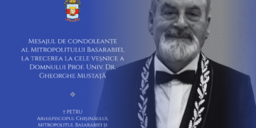 Mesajul de condoleanțe al ÎPS Petru, Arhiepiscopul Chișinăului, Mitropolitul Basarabiei și Exarhul Plaiurilor, la trecerea la cele veșnice a Domnului Prof. Univ. Dr. Gheorghe Mustață