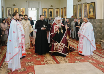 Biserica din Cornova și-a cinstit ocrotitorul în prezența Mitropolitului Basarabiei. Binecuvântarea bustului sociologului Dimitrie Gusti