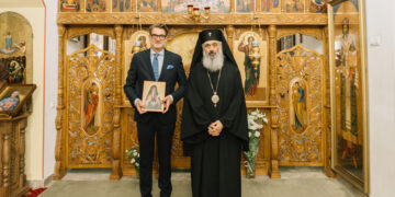 Ambasadorul României în Republica Moldova, Cristian-Leon Țurcanu, în vizită la Mitropolia Basarabiei. Noi direcții de colaborare cu Mitropolitul Antonie