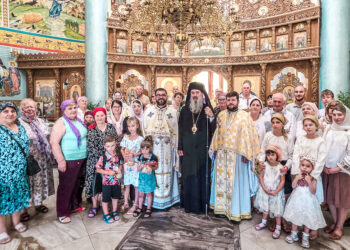 Preasfințitul Părinte Nectarie a săvârșit Sfânta Liturghie în Parohia „Sfântul Cuvios Vasile de la Poiana Mărului” din Orhei, în Duminica a IX-a după Rusalii
