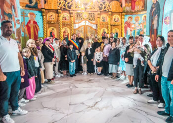 Liturghie arhierească la Mănăstirea Ulmu: Mitropolitul Basarabiei, alături de obștea monahală și de pelerini