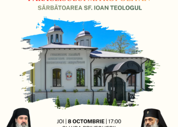 Invitație la sărbătoarea hramului Paraclisului Mitropolitan „Sfântul Ioan Teologul” din Chișinău